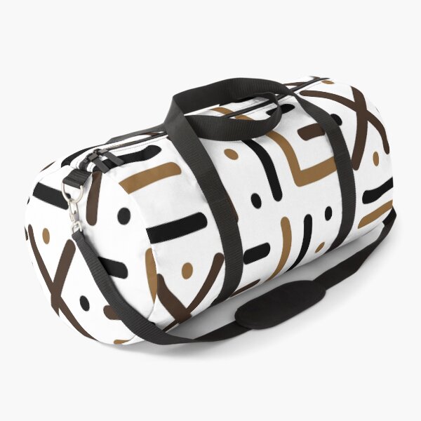 Item preview, Traditional African Mudcloth - Bogolan Black and White Pattern designed and sold by Wolagno.