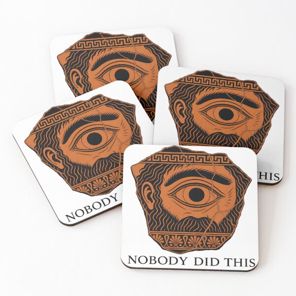 Item preview, Nobody Did This Polyphemus Cyclops Pottery Odysseus designed and sold by Lolik Designs.