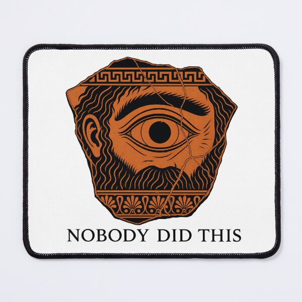 Item preview, Nobody Did This Polyphemus Cyclops Pottery Odysseus designed and sold by Lolik Designs.
