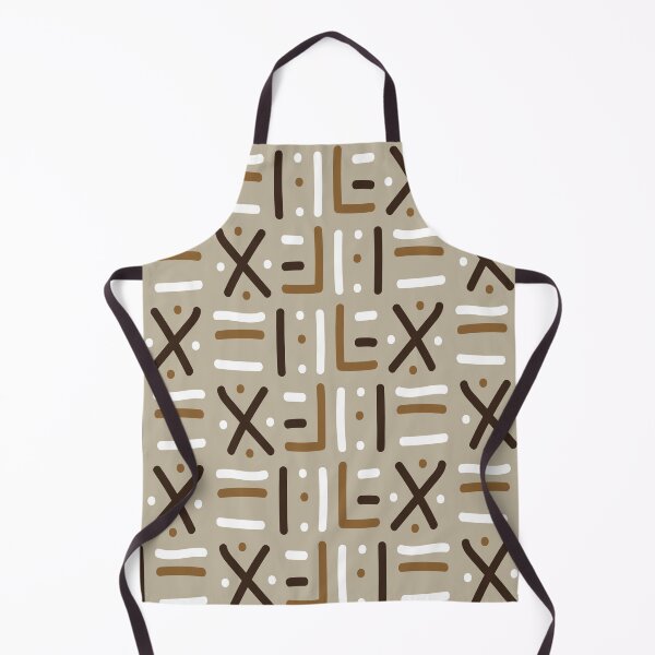 Item preview, Traditional African Mudcloth - Bogolan Black and White Pattern designed and sold by Wolagno.