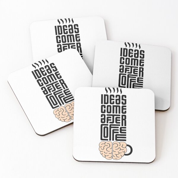 Item preview, IDEAS COME AFTER COFFEE. designed and sold by OskarTrendz.