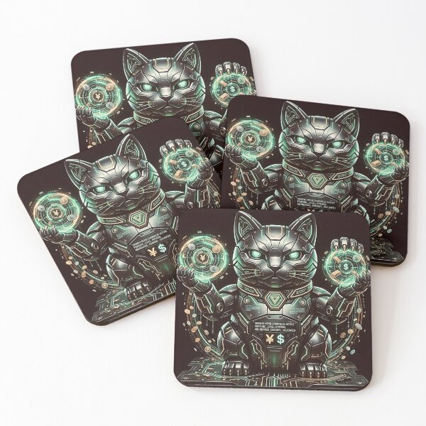 Item preview, Cyber Robotic Dual-Claw Fortune Cat designed and sold by 无限丰富.