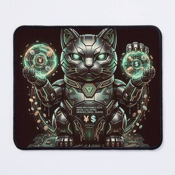 Item preview, Cyber Robotic Dual-Claw Fortune Cat designed and sold by 无限丰富.