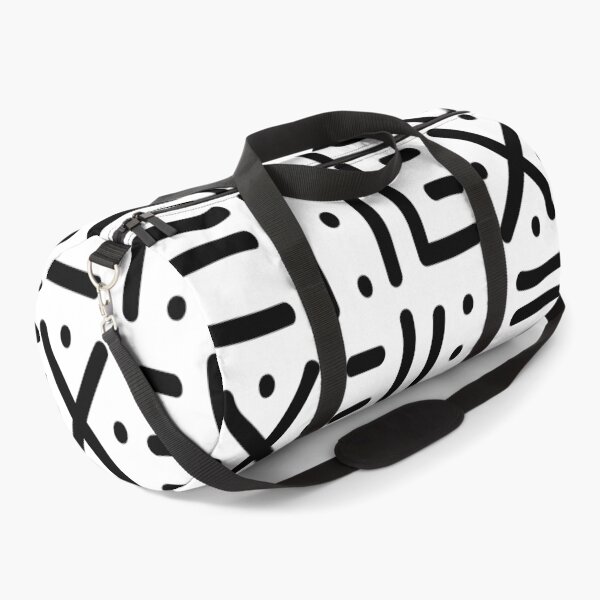 Item preview, Traditional African Mudcloth - Bogolan Black and White Pattern designed and sold by Wolagno.