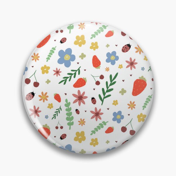 Item preview, Whimsical Strawberries and Cherries Botanical Design designed and sold by The Foxi Co.