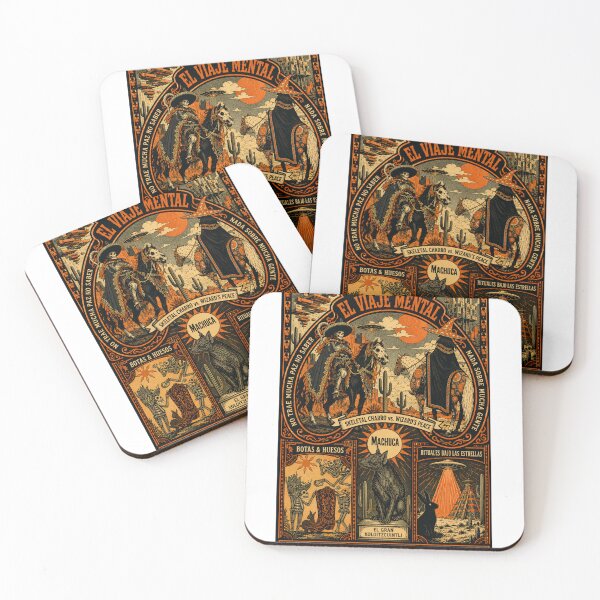 Item preview, El Viaje Mental – Vintage Surreal Cowboy Poster designed and sold by zumerdiego.