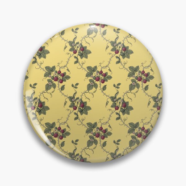 Item preview, Vintage Raspberry Vine Trellis Pattern – Botanical Berry Print designed and sold by NuvoraNest.