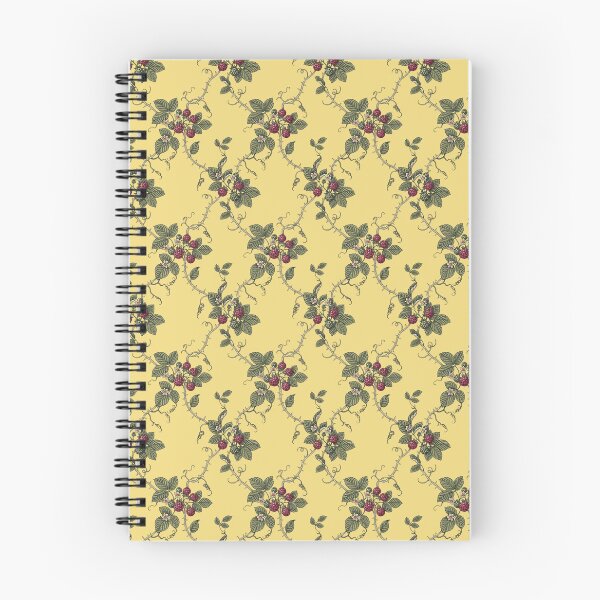 Item preview, Vintage Raspberry Vine Trellis Pattern – Botanical Berry Print designed and sold by NuvoraNest.