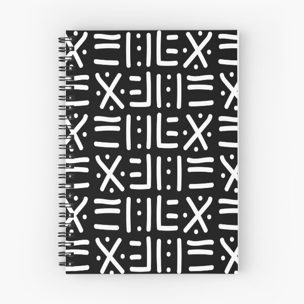 Item preview, Traditional African Mudcloth - Bogolan Black and White Pattern designed and sold by Wolagno.