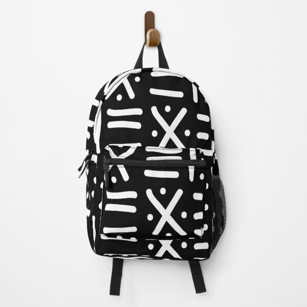 Item preview, Traditional African Mudcloth - Bogolan Black and White Pattern designed and sold by Wolagno.