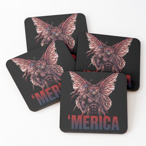 Item preview, 'Merica Mothman Patriotic Tee v2 designed and sold by DarylWelsh2024.
