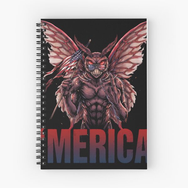 Item preview, 'Merica Mothman Patriotic Tee v2 designed and sold by DarylWelsh2024.
