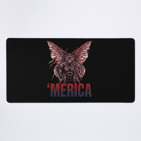 Item preview, 'Merica Mothman Patriotic Tee v2 designed and sold by DarylWelsh2024.