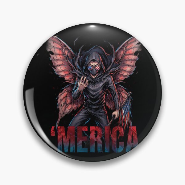 Item preview, 'Merica Mothman Patriotic Tee v3 designed and sold by DarylWelsh2024.