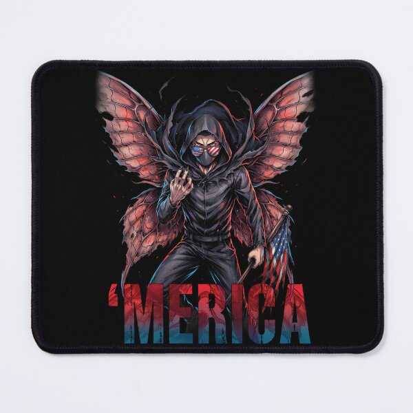 Item preview, 'Merica Mothman Patriotic Tee v3 designed and sold by DarylWelsh2024.