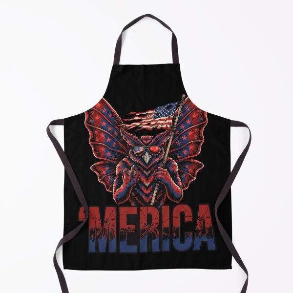 Item preview, 'Merica Mothman Patriotic Tee v4 designed and sold by DarylWelsh2024.