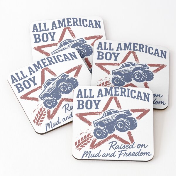 Item preview, All American Boy Raised On Mud And Freedom Monster Truck designed and sold by BrownHorse90s.