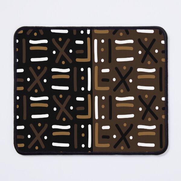 Item preview, Traditional African Mudcloth - Bogolan Black and White Pattern designed and sold by Wolagno.