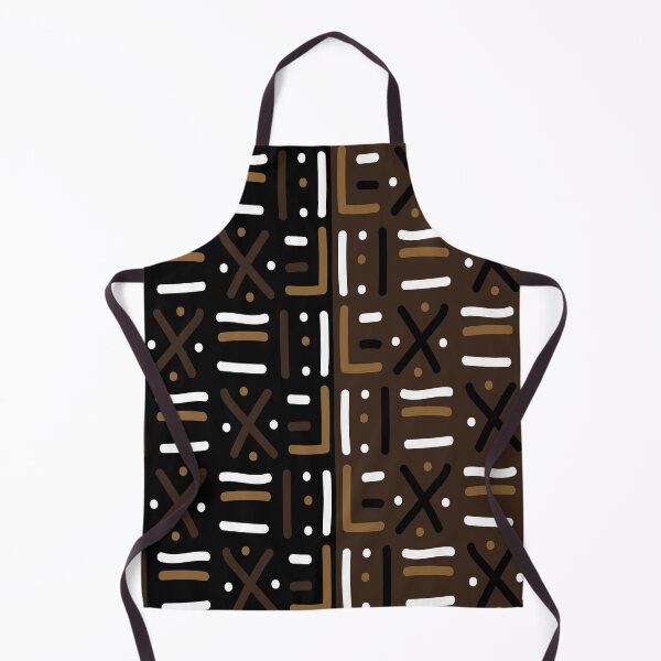 Item preview, Traditional African Mudcloth - Bogolan Black and White Pattern designed and sold by Wolagno.