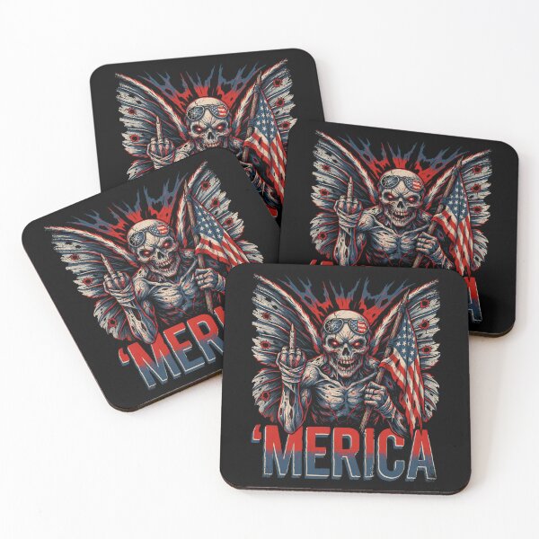 Item preview, 'Merica Mothman Patriotic Tee v5 designed and sold by DarylWelsh2024.
