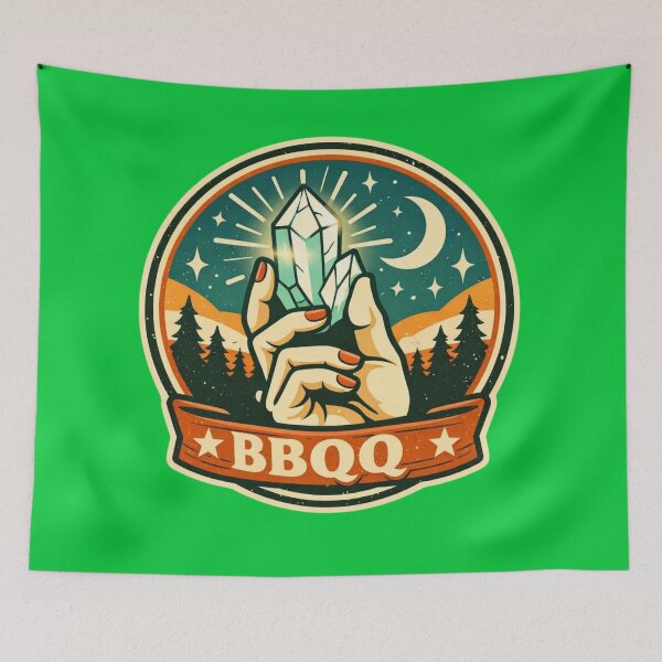 Item preview, Crystal Night Emblem – Retro Mystical Forest Badge designed and sold by Timeless Junction.