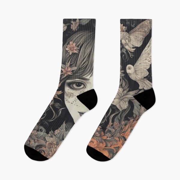 Item preview, Art Nouveau Lily & Peacock Harmony in Decorative Style designed and sold by FotoworldEdel.