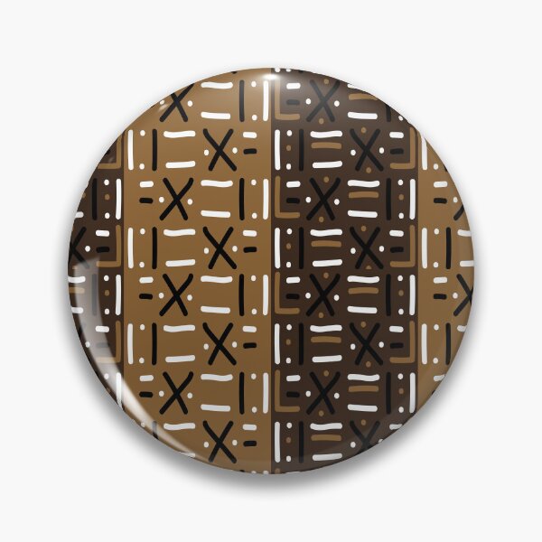 Item preview, Traditional African Mudcloth - Bogolan Black and White Pattern designed and sold by Wolagno.