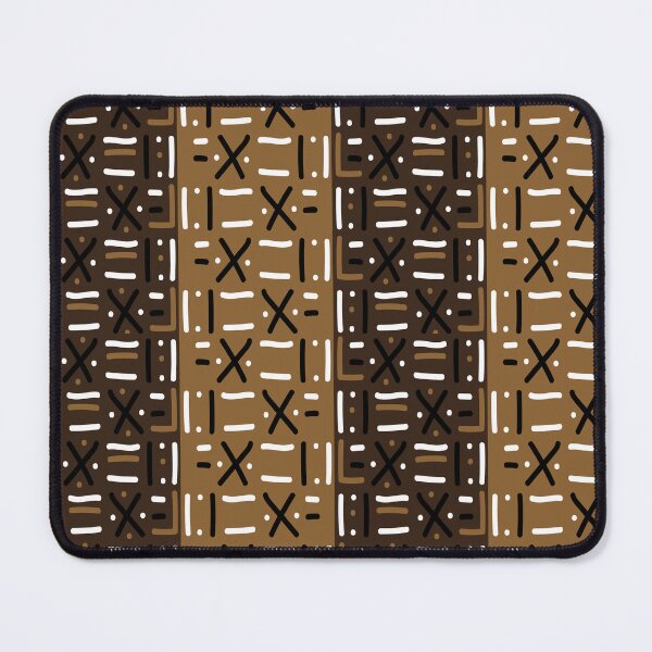 Item preview, Traditional African Mudcloth - Bogolan Black and White Pattern designed and sold by Wolagno.