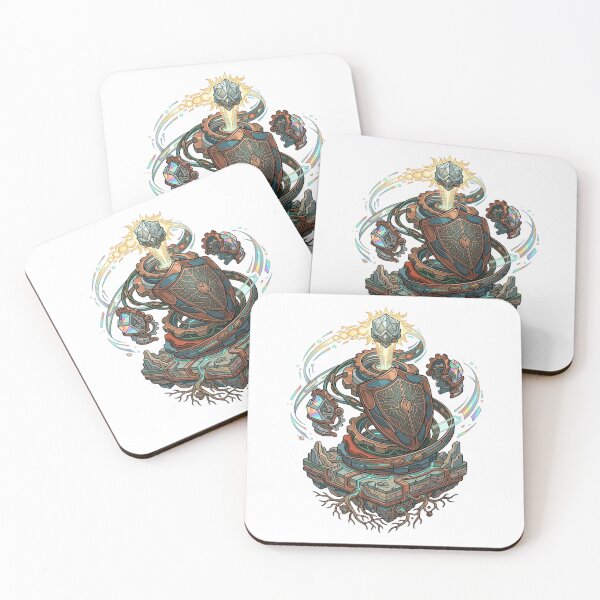 Item preview, Clockwork Arcane Shield - Fantasy Steampunk Crystal Relic designed and sold by Dzblack.