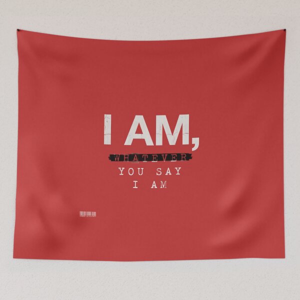 Item preview, I Am Whatever You Say I Am - Eminem Tape Label Quote designed and sold by Enea Kelo.