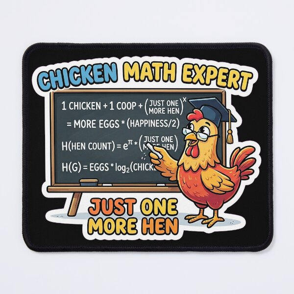 Item preview, Chicken Math Expert. Just One More Hen designed and sold by mdbrna.