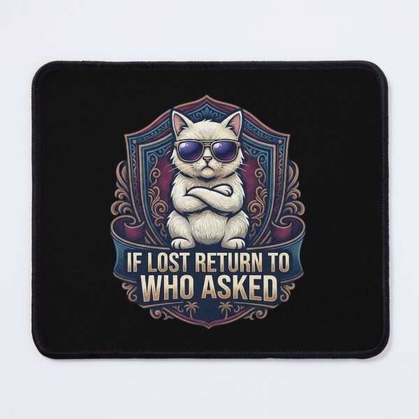 Item preview, If Lost Return to Cat T-Shirt – Vintage Tag Meme Design designed and sold by Artimax-Studio.