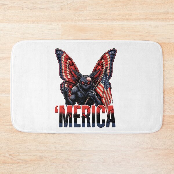 Item preview, 'Merica Mothman Patriotic Tee v6 designed and sold by DarylWelsh2024.