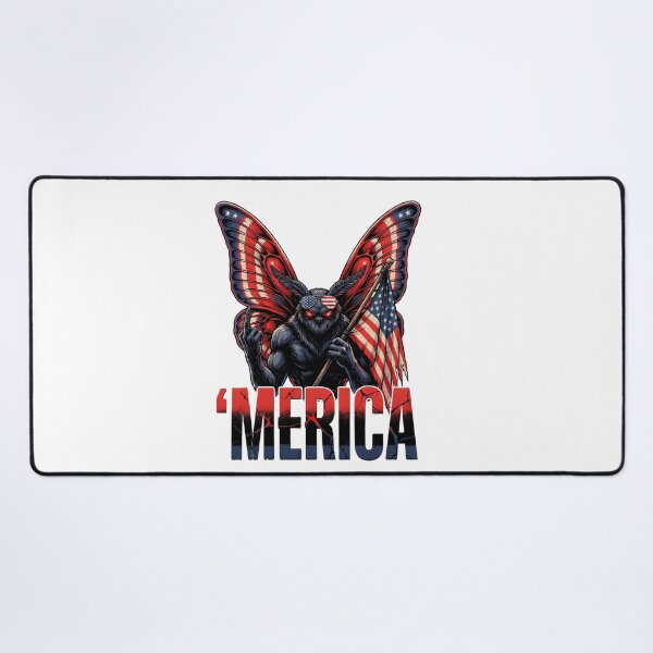 Item preview, 'Merica Mothman Patriotic Tee v6 designed and sold by DarylWelsh2024.