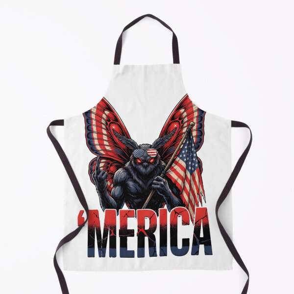 Item preview, 'Merica Mothman Patriotic Tee v6 designed and sold by DarylWelsh2024.
