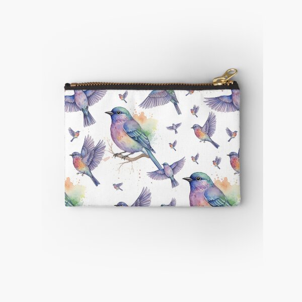 Item preview, Colorful Watercolor Songbird and Splatter  designed and sold by wissal.studio.