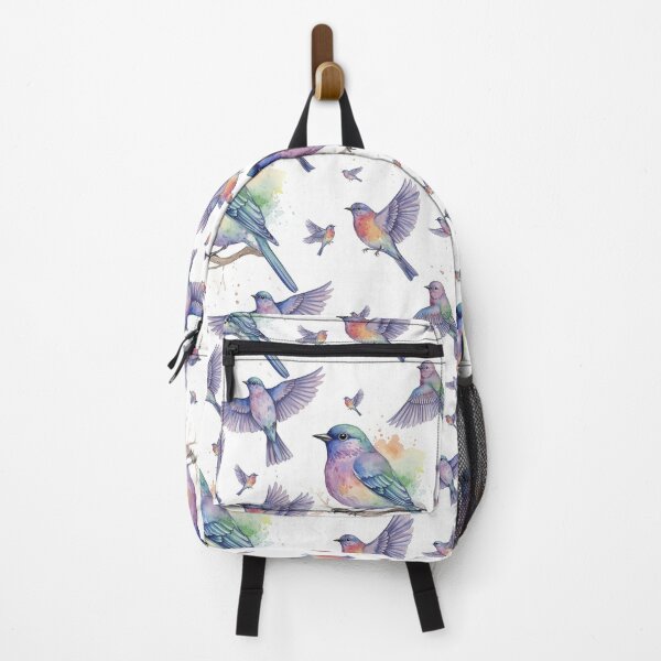 Item preview, Colorful Watercolor Songbird and Splatter designed and sold by wissal.studio.