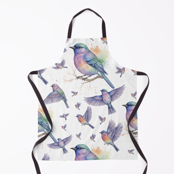 Item preview, Colorful Watercolor Songbird and Splatter designed and sold by wissal.studio.