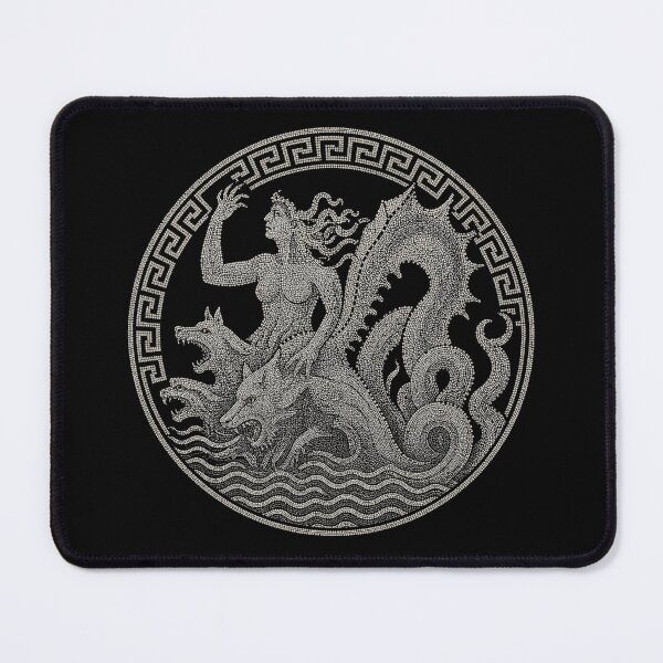 Item preview, Scylla Greek Mosaic Mythology Art designed and sold by Retr0Tshirts.