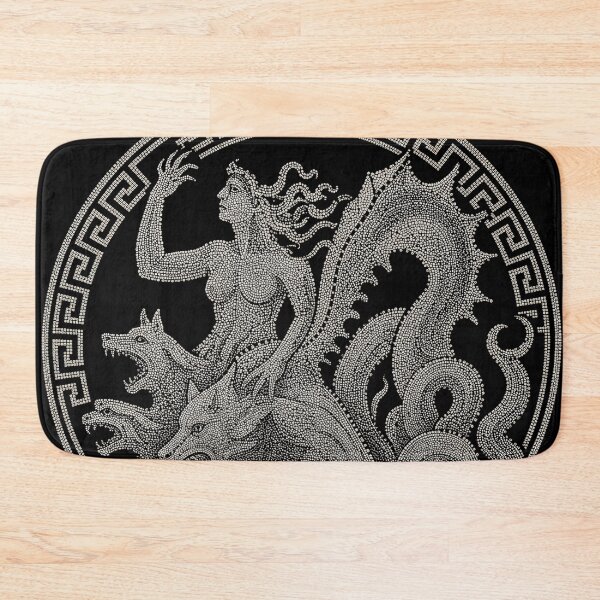 Item preview, Scylla Greek Mosaic Mythology Art designed and sold by Retr0Tshirts.