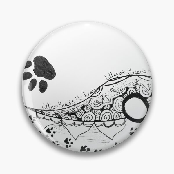 Item preview, Black and white zentangle pet design designed and sold by Fayes4Art.