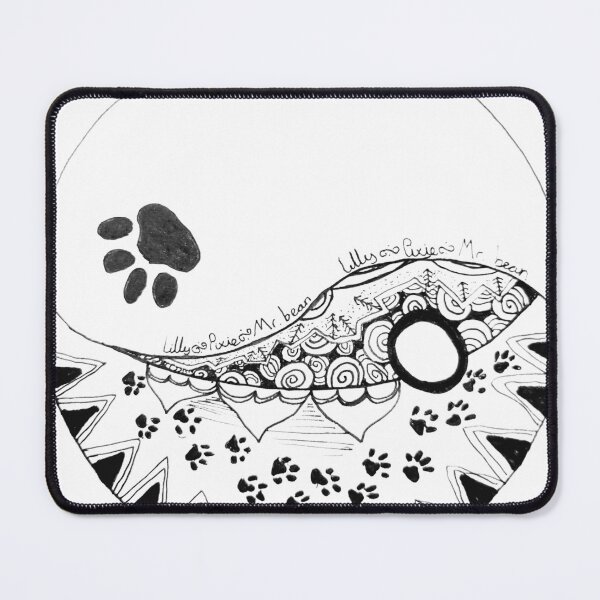 Item preview, Black and white zentangle pet design designed and sold by Fayes4Art.