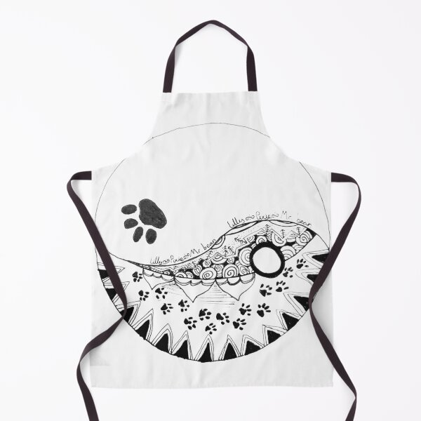 Item preview, Black and white zentangle pet design designed and sold by Fayes4Art.