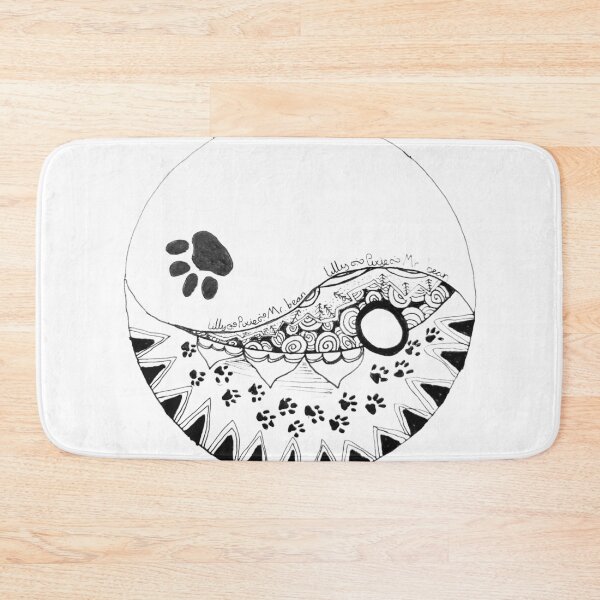 Item preview, Black and white zentangle pet design designed and sold by Fayes4Art.