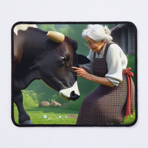 Item preview, Old Fart Milking a Cow designed and sold by Colin Bentham.
