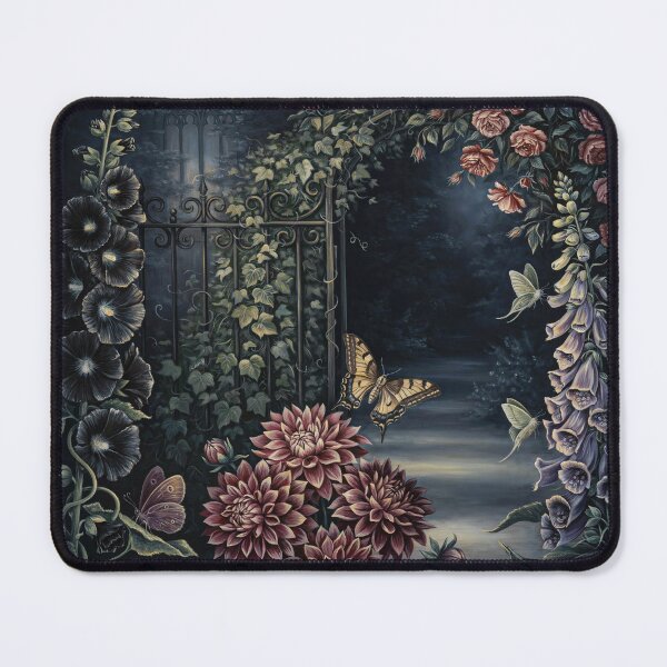 Item preview, Gothic Botanical Nocturne Victorian Moonlit Garden Wall Art | Dark Cottagecore Floral Painting | Romantic Gothic Botanical Decor designed and sold by Tamas Das.