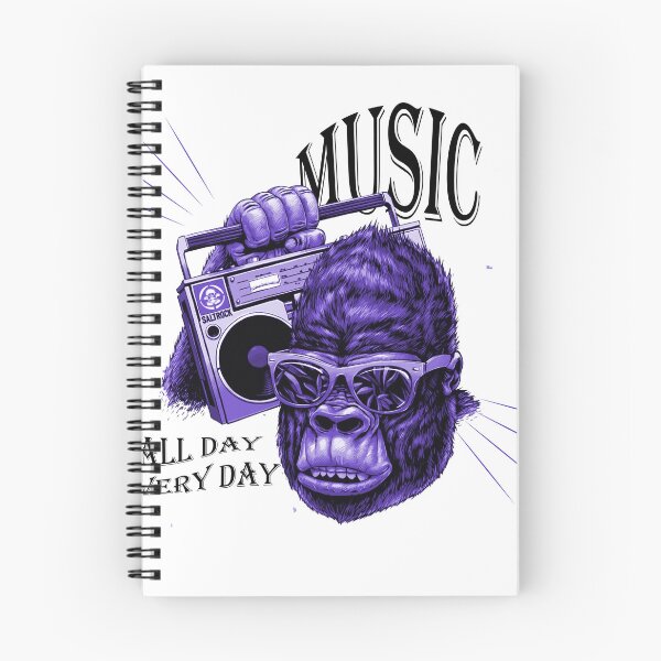 Item preview, GORILLA LISTENING TO MUSIC designed and sold by BubbleArt001.