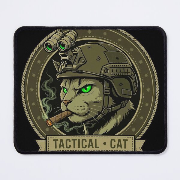 Item preview, Tactical Cat - Green Eyed Night Operator - NVG Edition designed and sold by OneShot Labs.