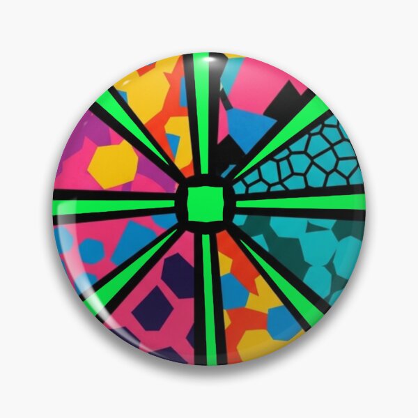 Item preview, Vibrant Retro Geometric Pinwheel - 90s Pop Art Abstract designed and sold by Dzblack.