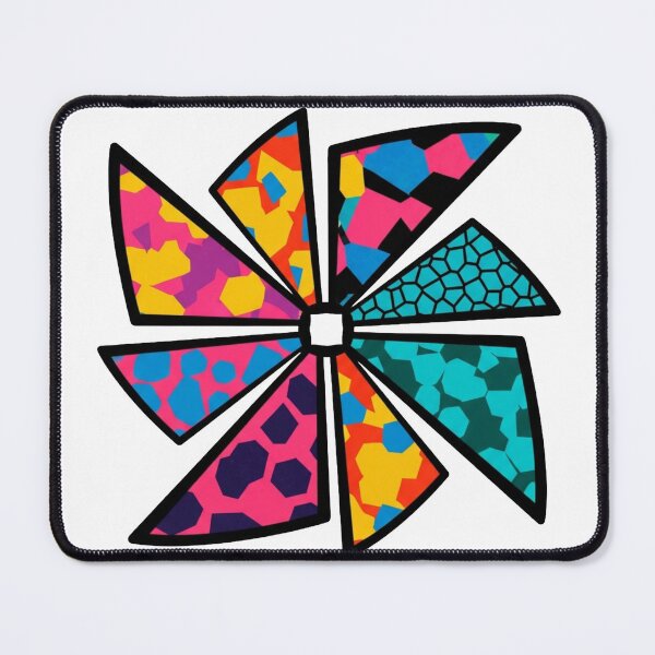 Item preview, Vibrant Retro Geometric Pinwheel - 90s Pop Art Abstract designed and sold by Dzblack.